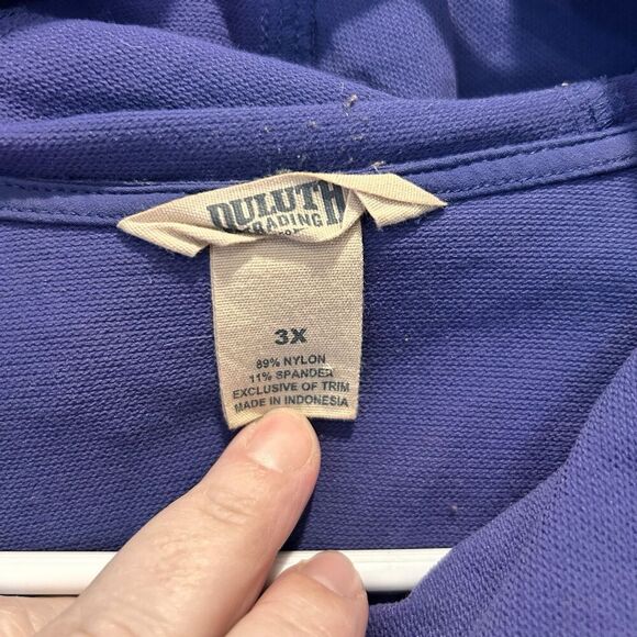 Duluth Flexpidition Water Resistant Shirt  Jacket Button Up Size Women's 3X Blue - Picture 5 of 10